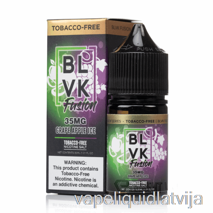 Vīnogu ābolu Ledus - Blvk Fusion - 30ml 35mg Vape šķidrums